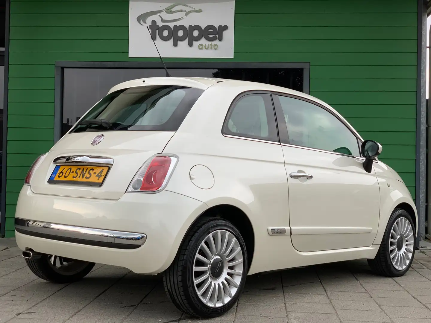 Fiat 500 0.9 TwinAir Lounge | Wit Parelmoer | PanoDak | Air Wit - 2