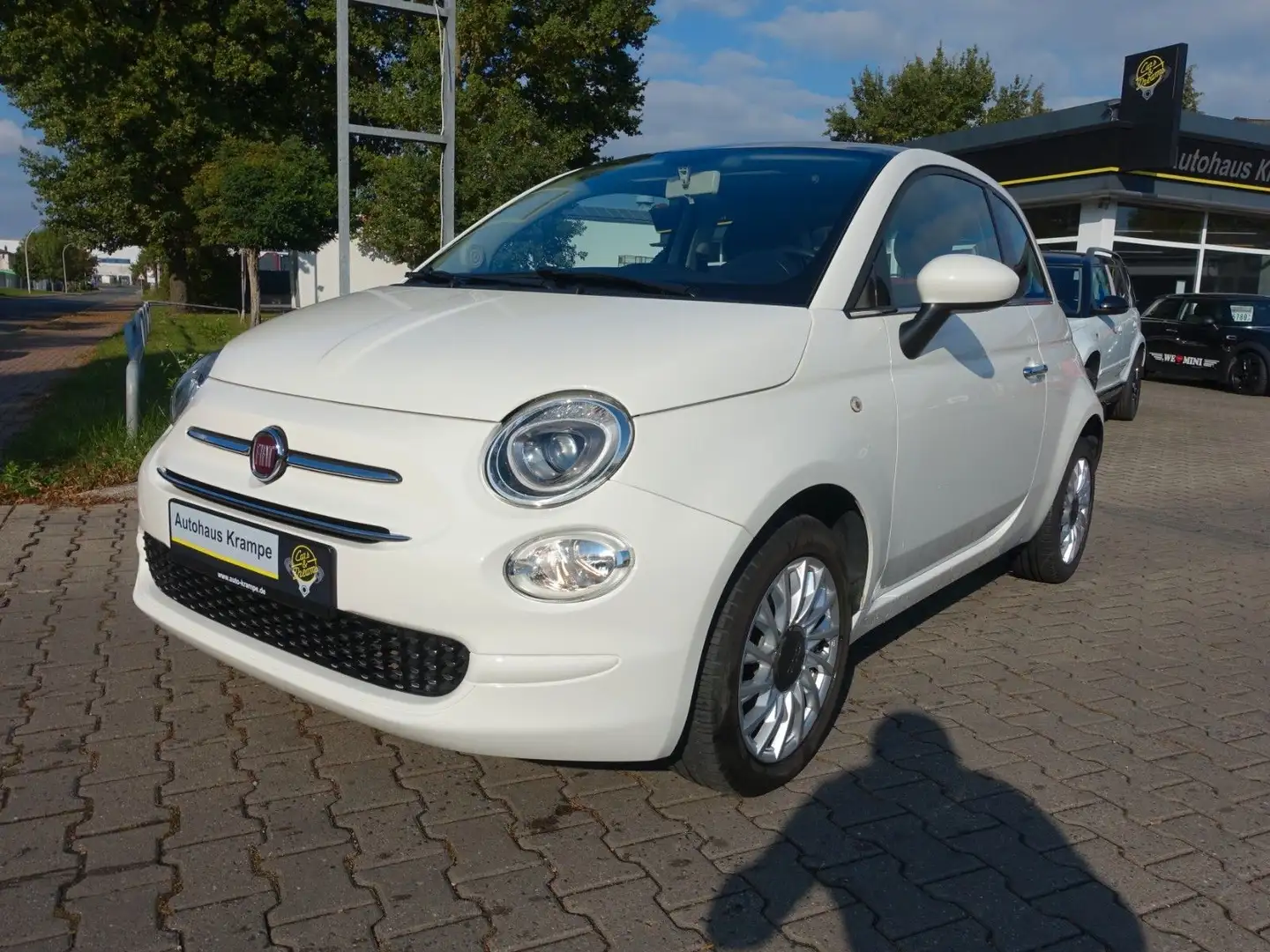 Fiat 500 Panorama Klima Tempomat Weiß - 1