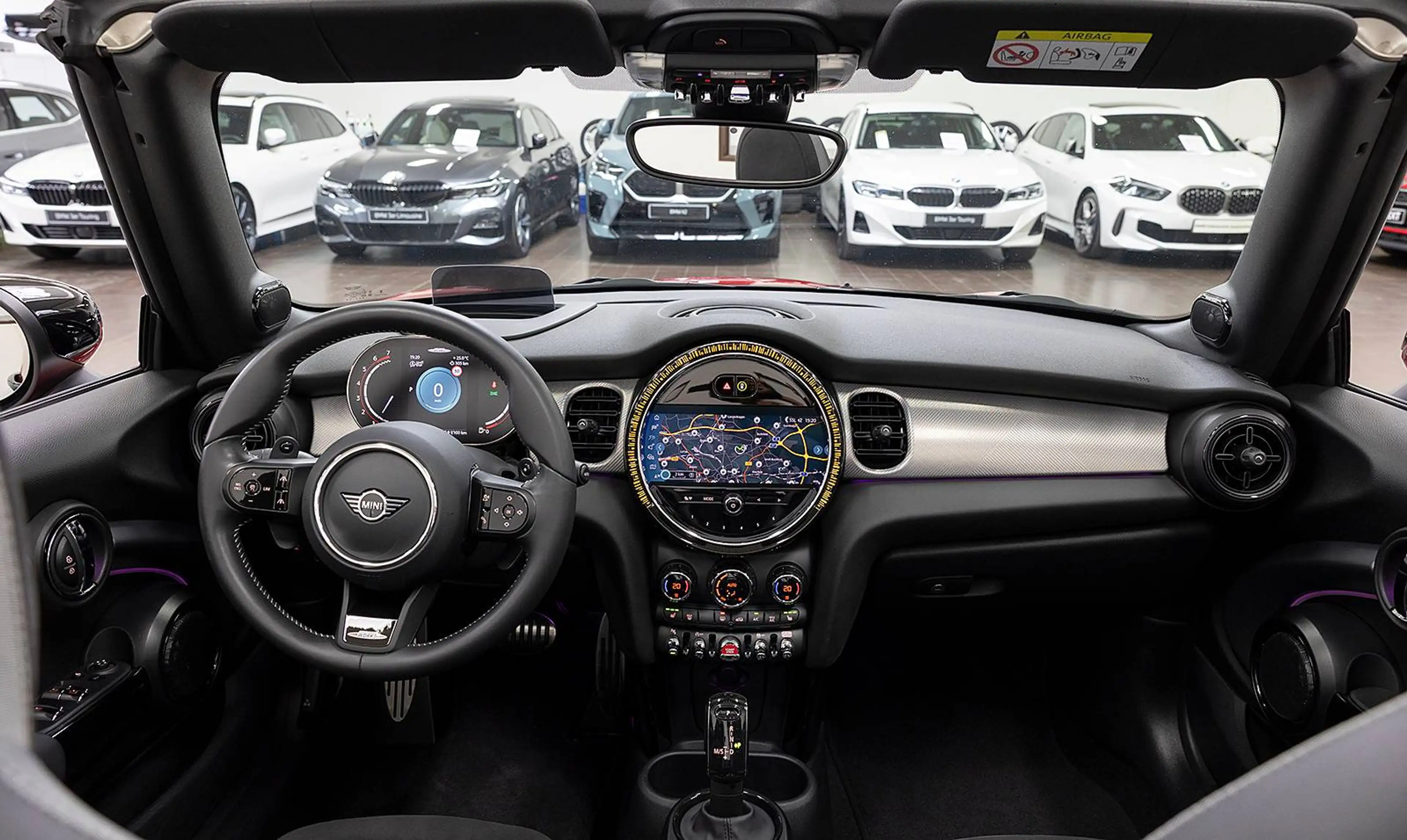 MINI John Cooper Works Cabrio JCW CAB TRIM SAG LED NAV+ HUD ACC ASFW KAM DAB H&K 18" — photo 14