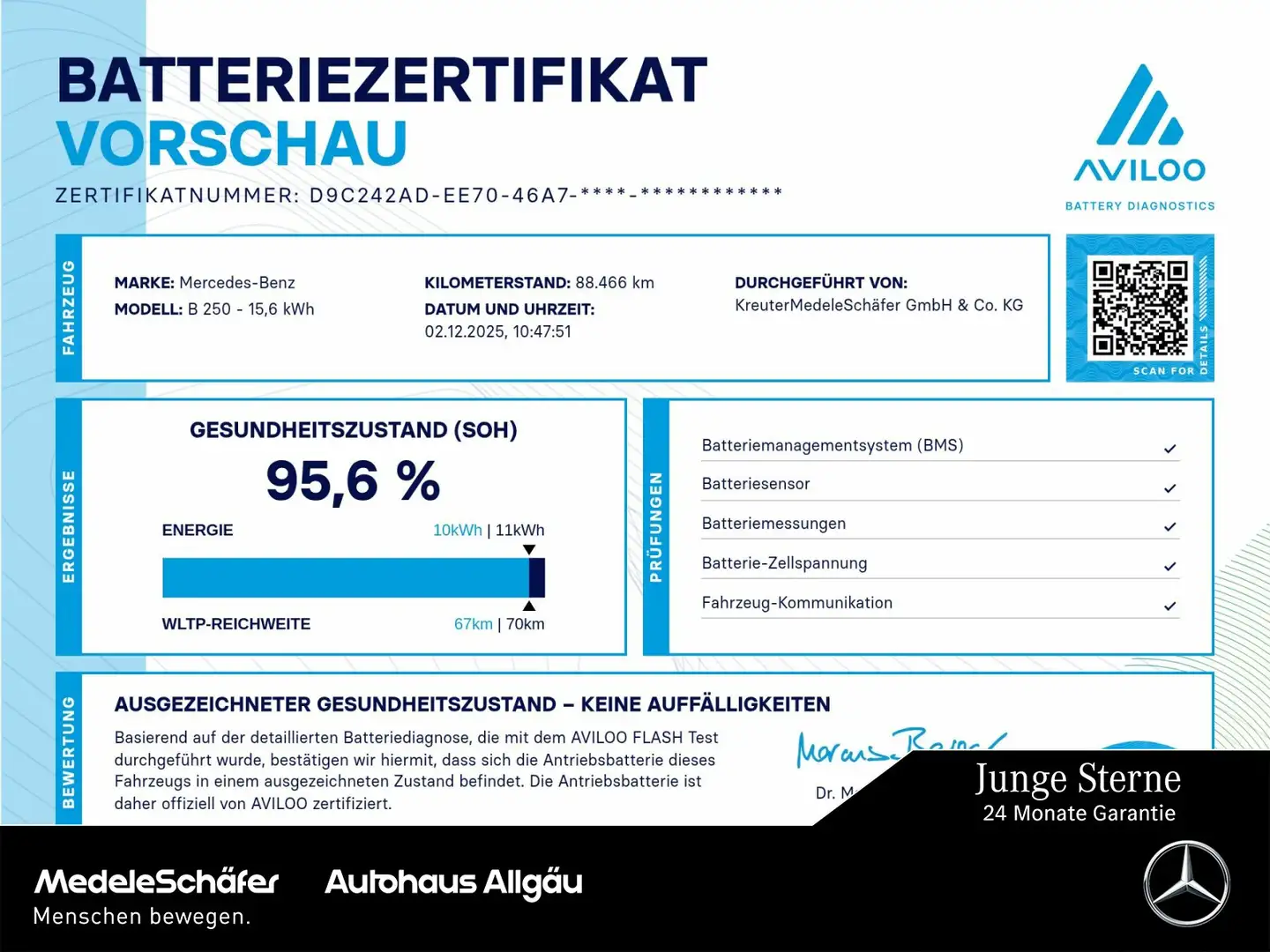 Mercedes-Benz B 250 B 250 e Progressive BusinessPaket AHK Kamera Park Schwarz - 1