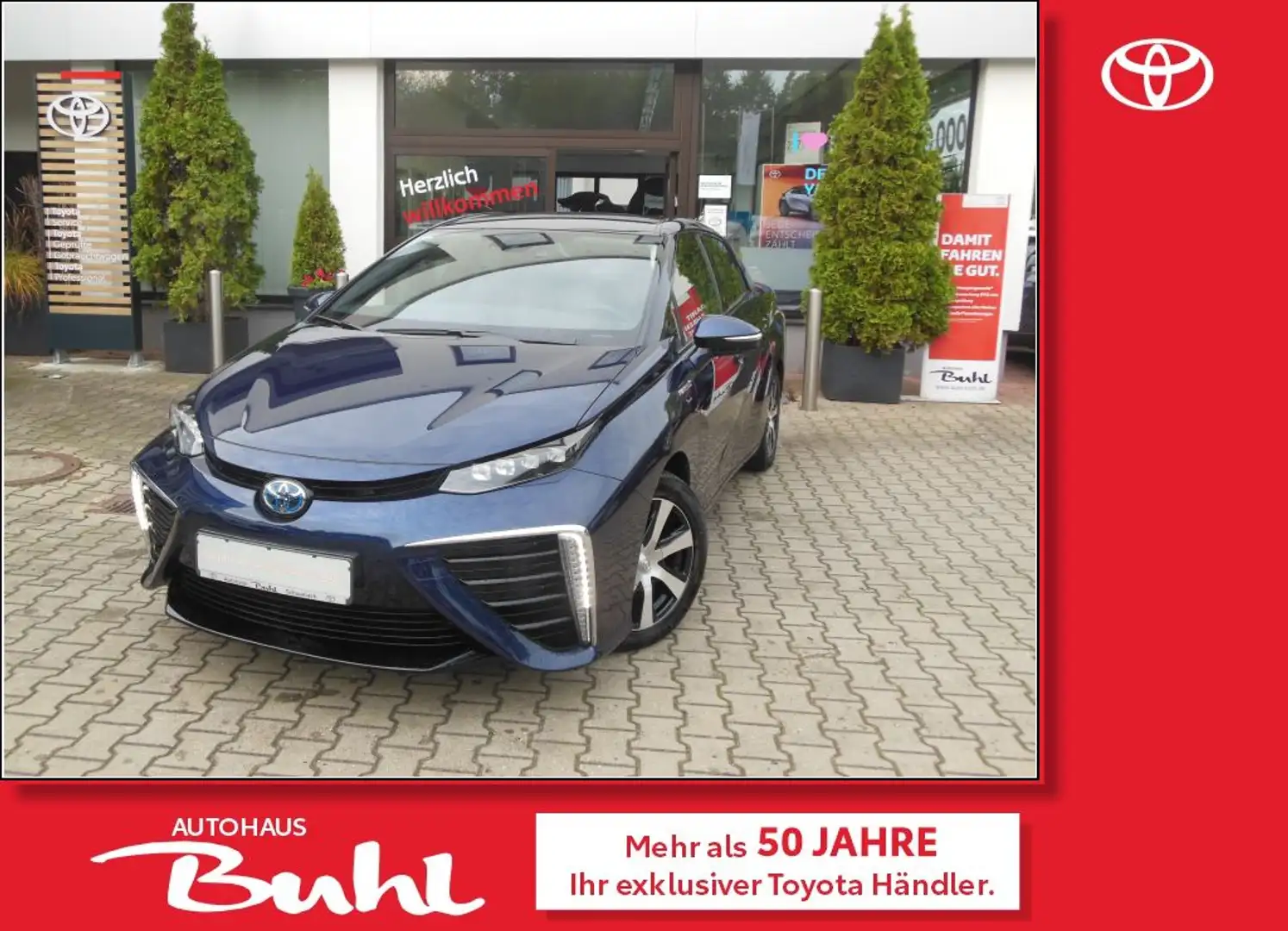 Toyota Mirai Executive m. Leder u. NAVI- Wasserstoffantrieb Blau - 1