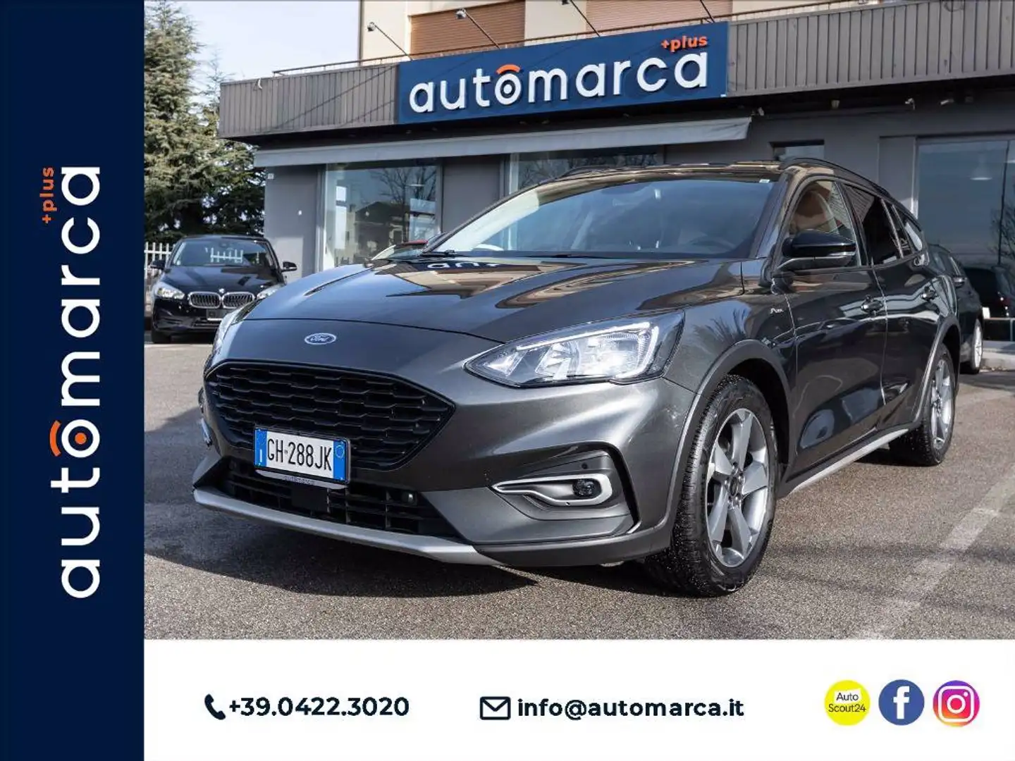 Ford Focus Active SW 1.0 ecoboost 125cv auto Grigio - 1