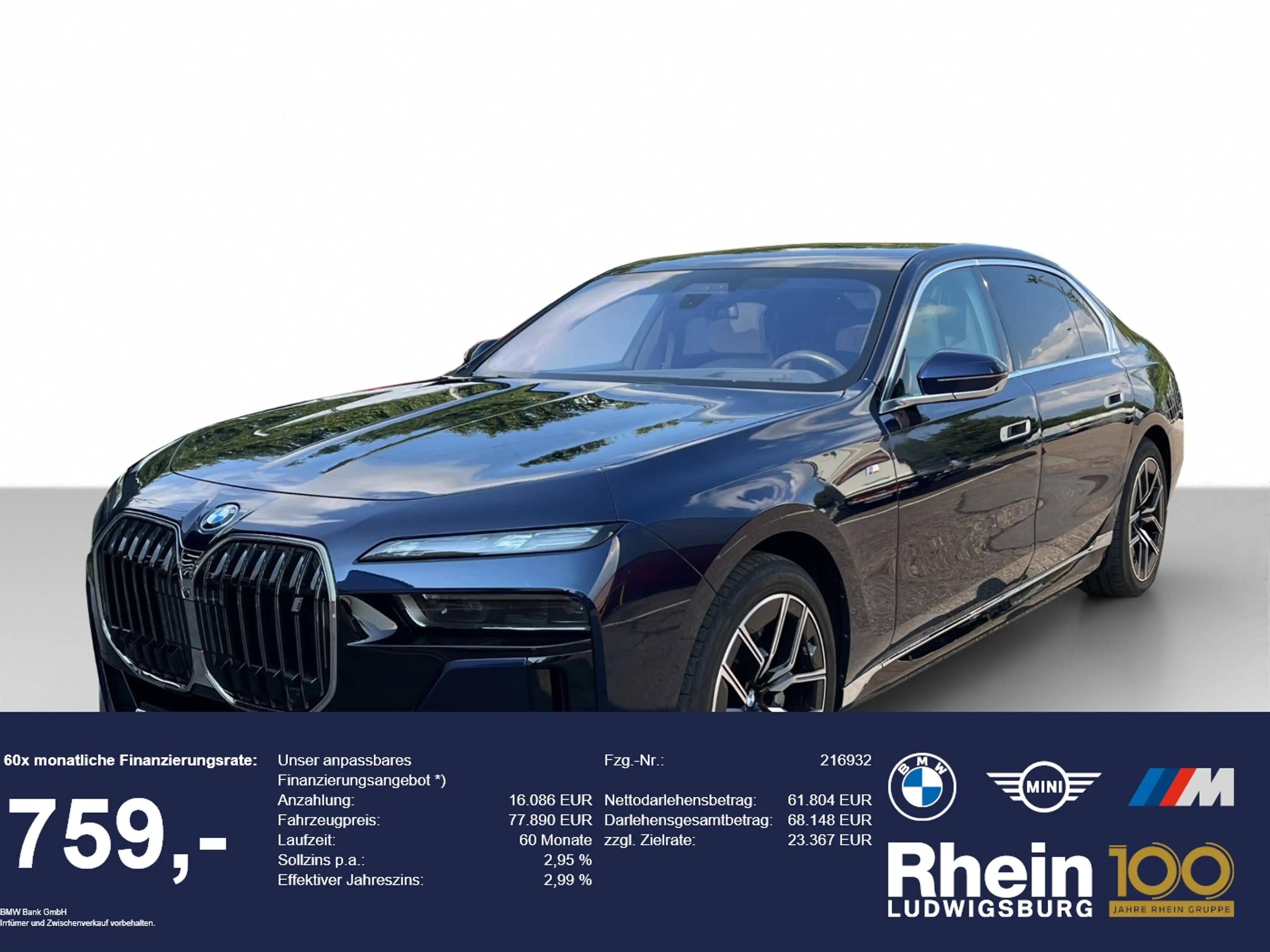 BMW i7 xDrive60 M Sportpaket