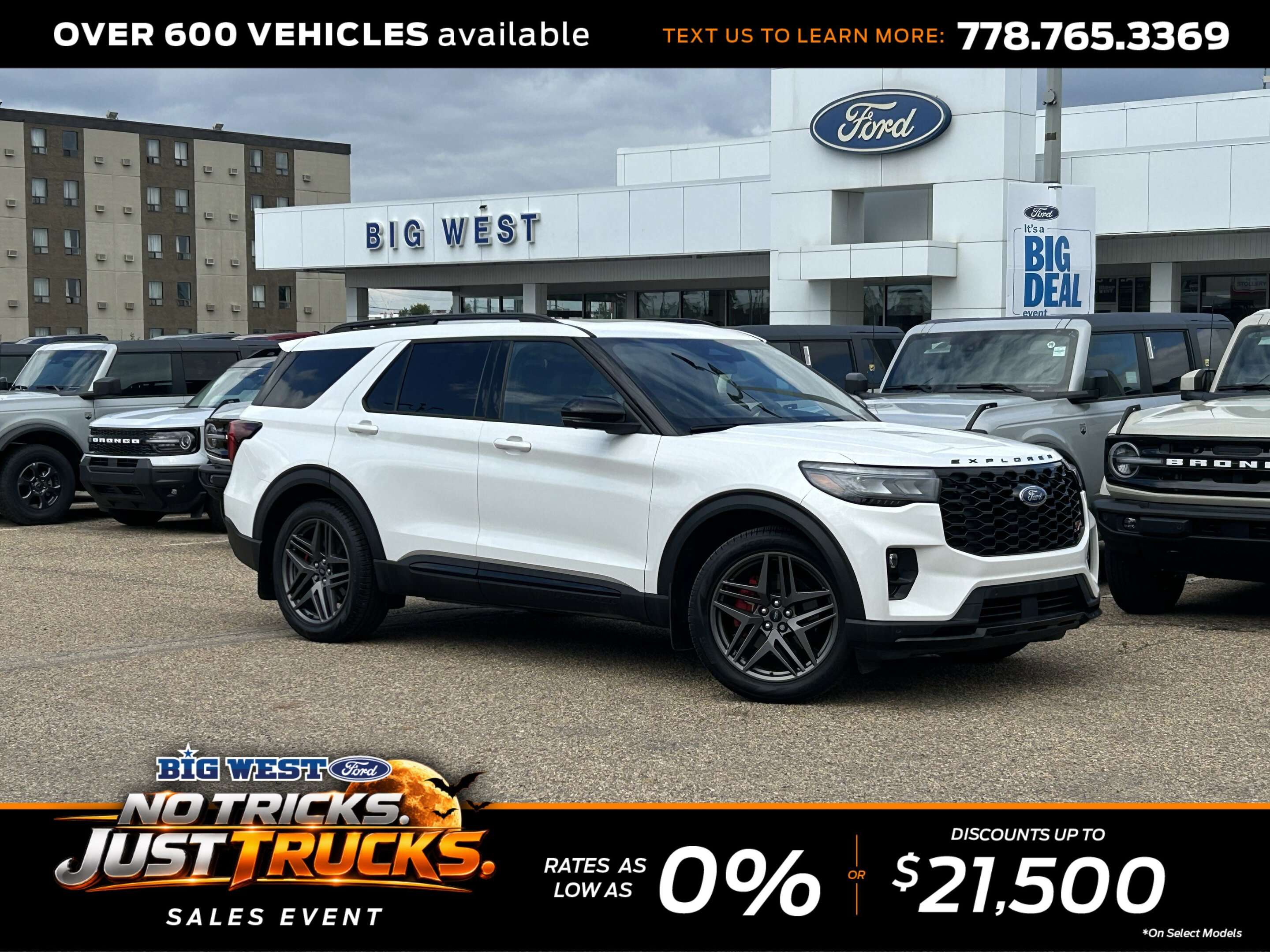 White 2026 Ford Explorer SUV / Crossover All-Wheel Drive Automatic