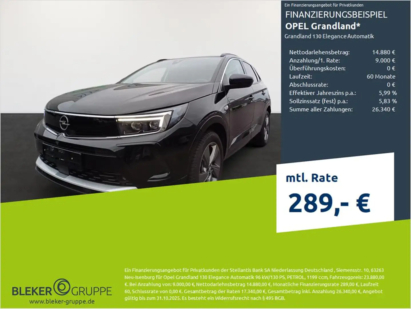 Opel Grandland (X) Elegance Zwart - 1