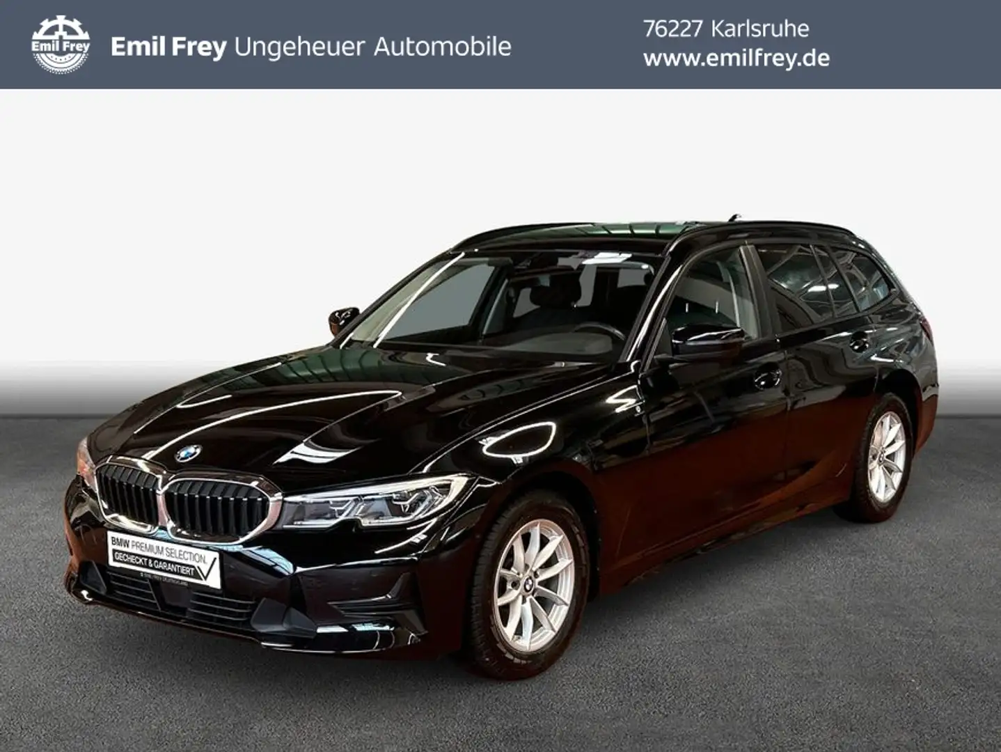 BMW 318 d Touring Aut. Advantage Schwarz - 1