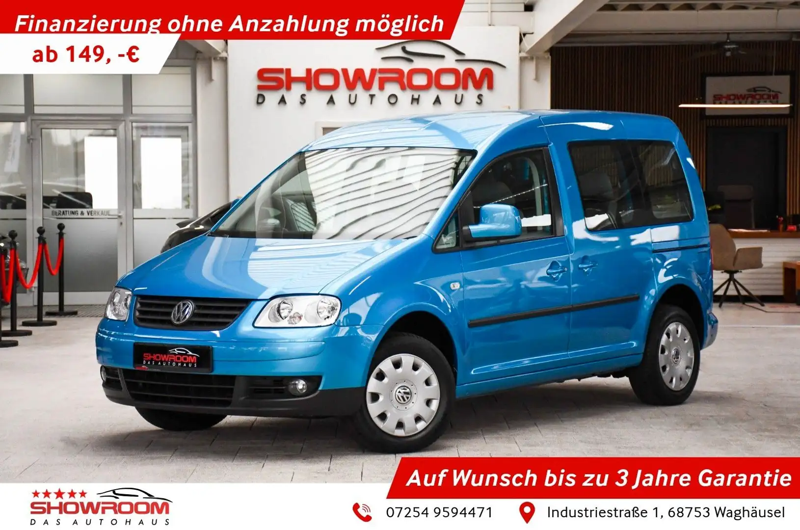 Volkswagen Caddy Life 1.Hand Anhängerkupplung 83tkm! Vert - 1