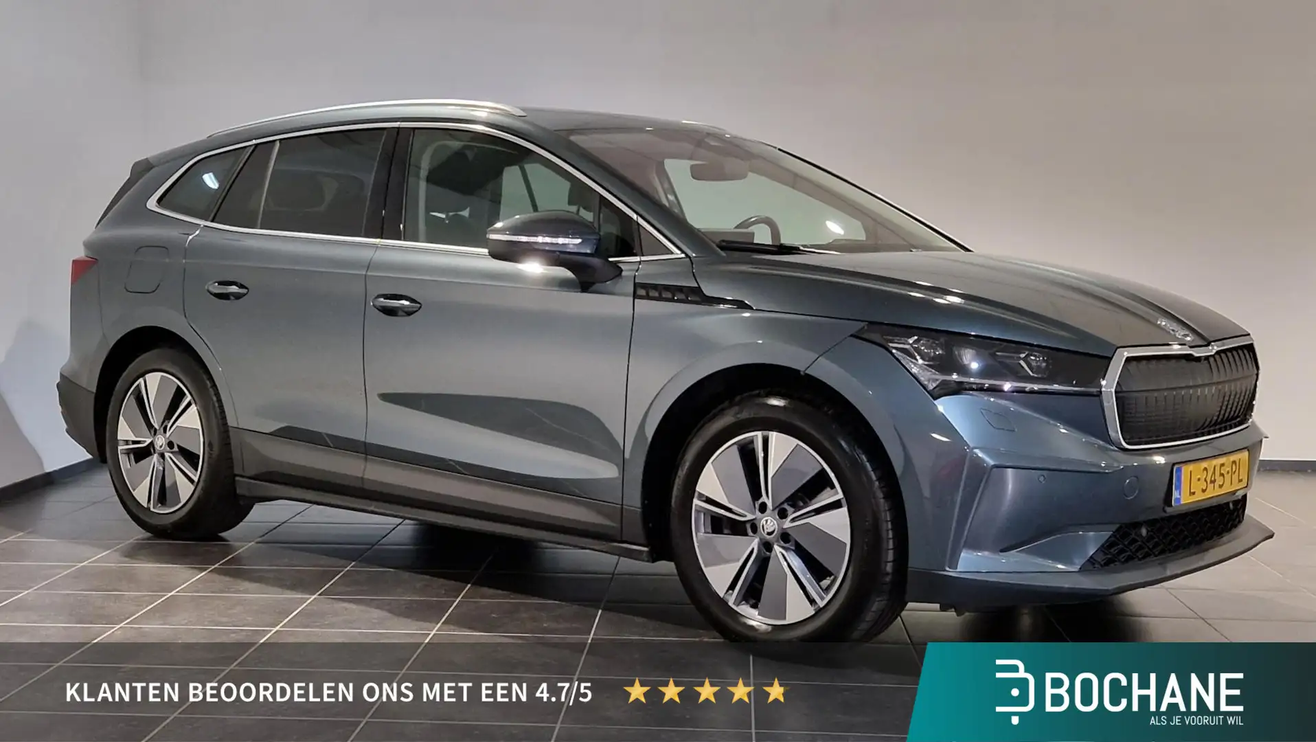 Skoda Enyaq iV 80 | Leder | Panoramadak | Trekhaak Grijs - 1