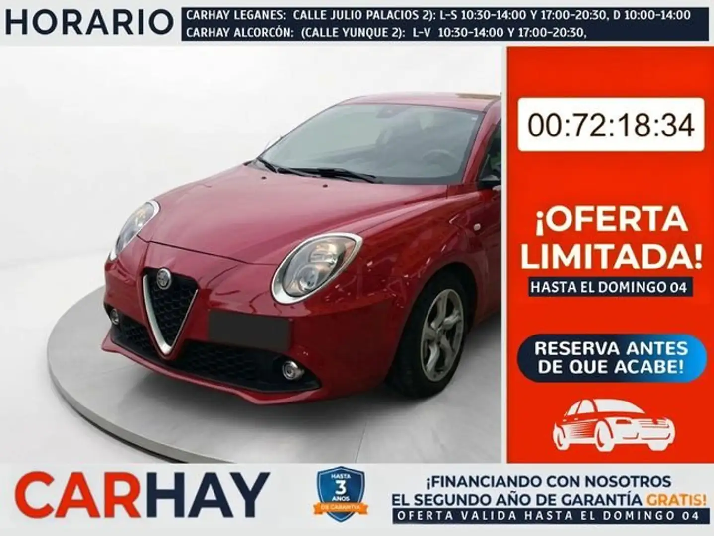 Alfa Romeo MiTo 1.4 TB Multiair Super TCT 140 Rojo - 1