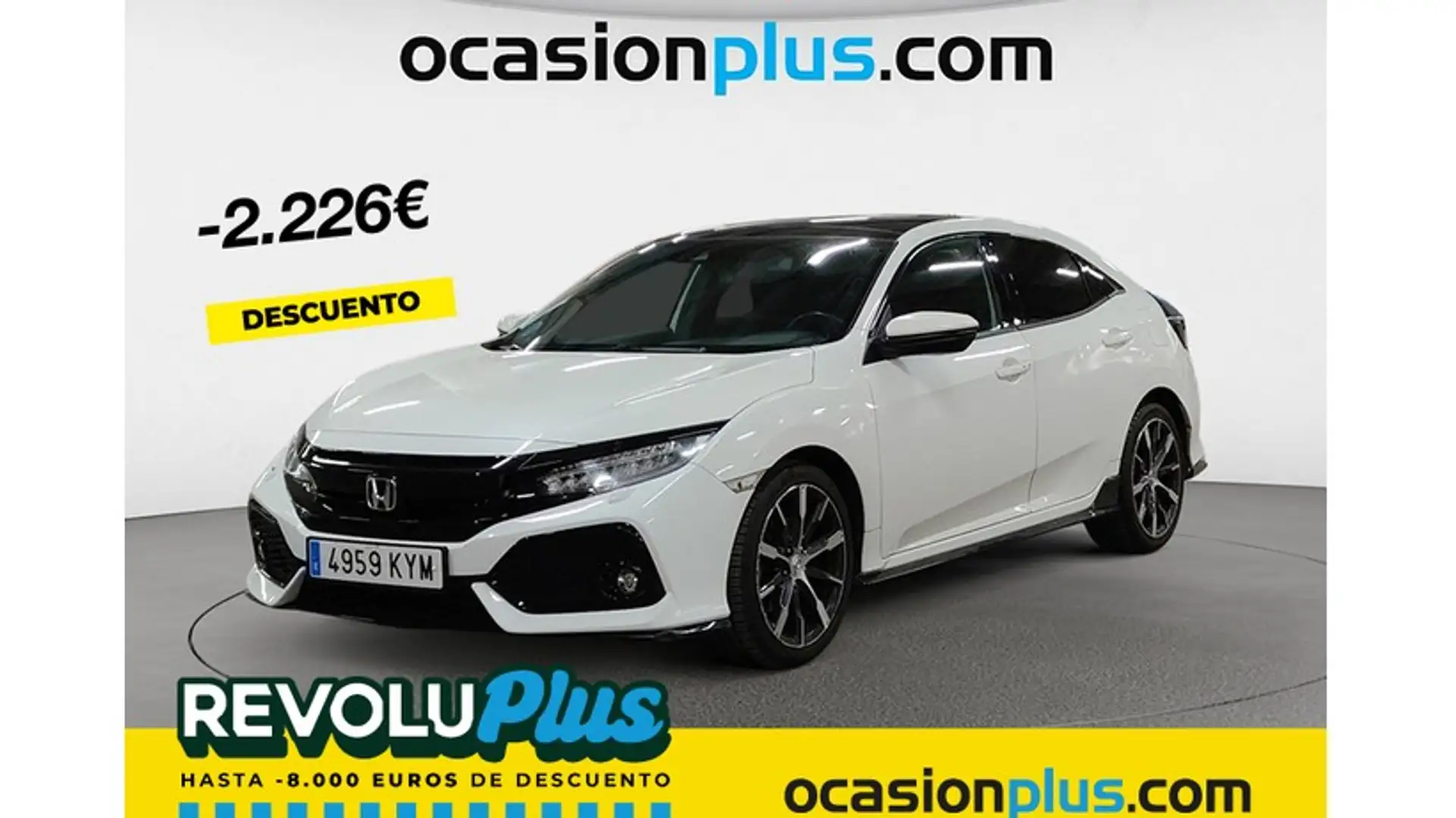 Honda Civic 1.5 VTEC Turbo Sport Plus Blanc - 1