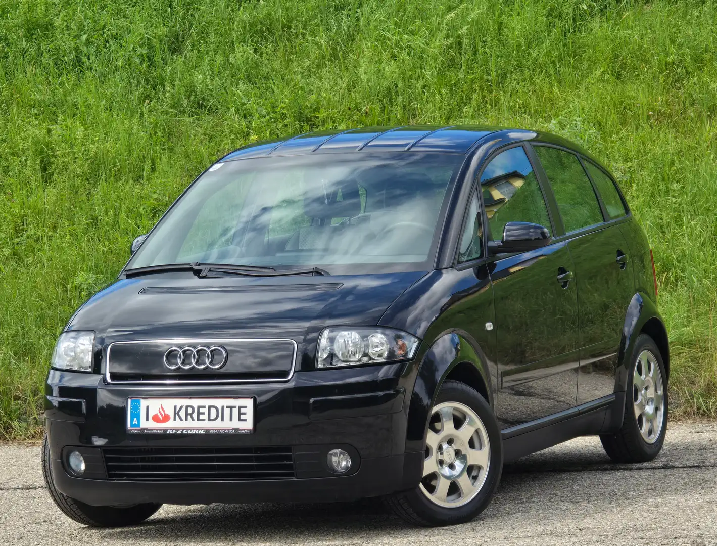 Audi A2 1.4 TDI Top* Kredit* 70.185KM* Klima*Neues Pickerl Negru - 1