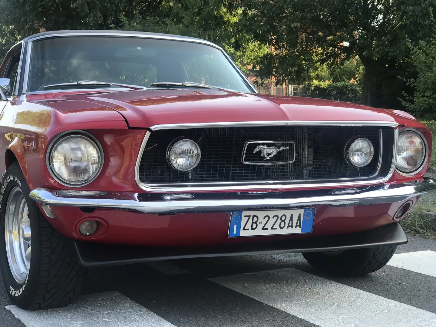 Ford Mustang COUPE' , TETTO IN VINILE V8 AUTOMATICA Rosso - 2
