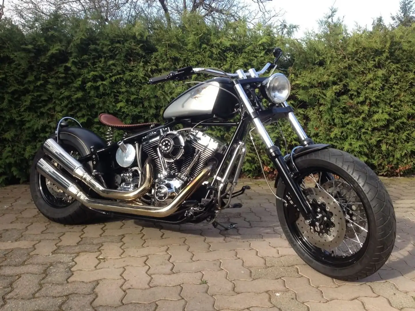 Harley-Davidson Custom Bike Zwart - 1