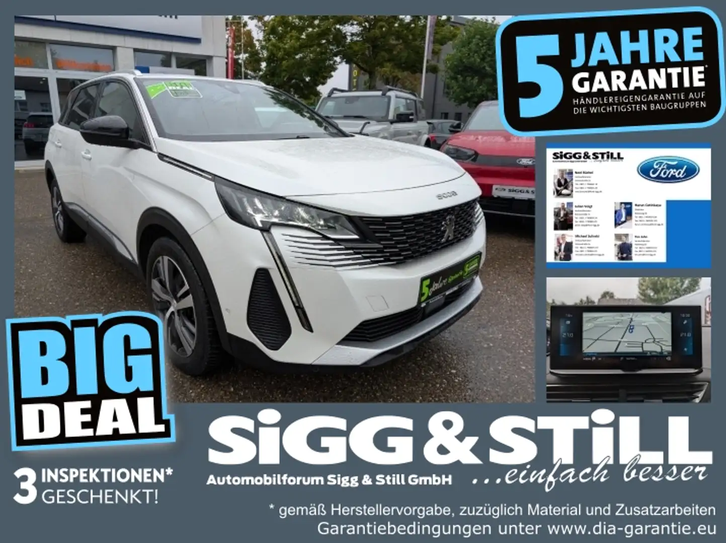 Peugeot 5008 1.2 PureTech 130 Allure 7-SITz*LED*360°*NAV*SHZ Weiß - 1