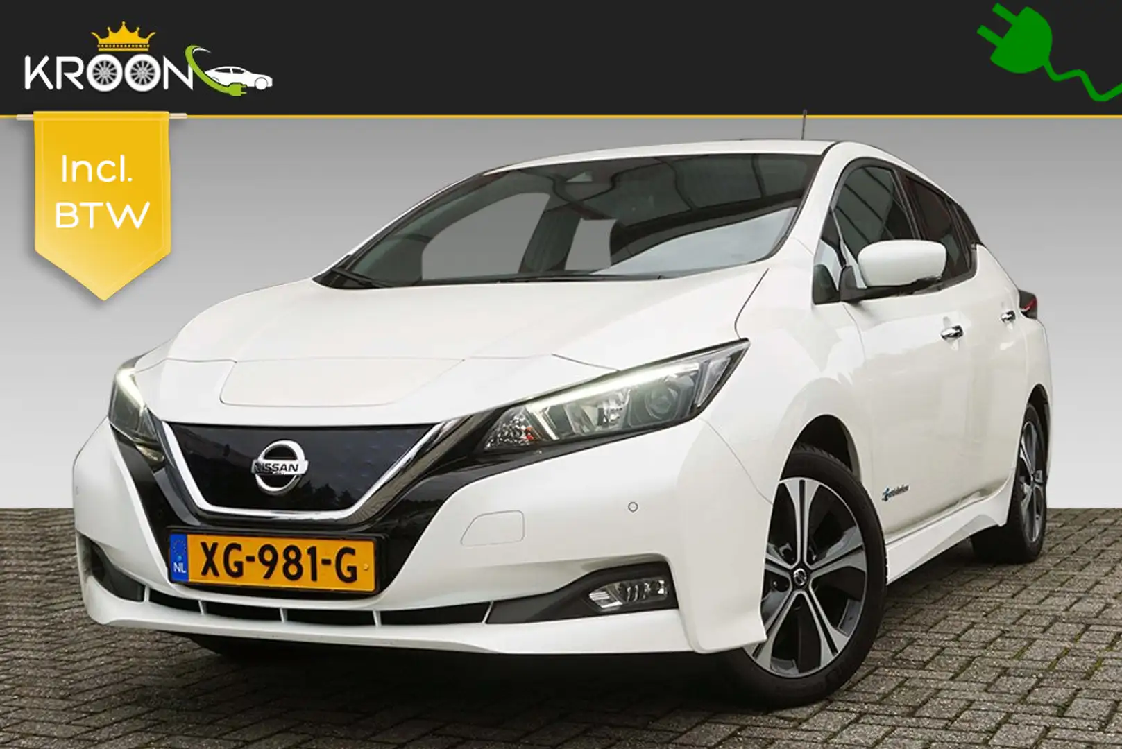 Nissan Leaf N-Connecta 40kWh € 2.000,- Subsidie 270KM Range Weiß - 1
