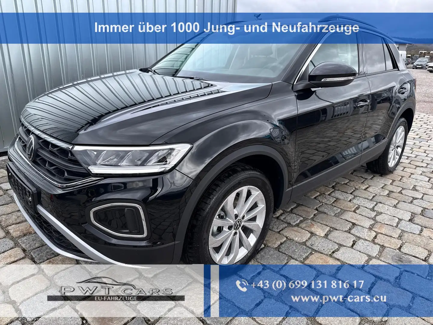 Volkswagen T-Roc Style 1,5 TSI 150 PS DSG AHK abnehmb.-ACC-2xPDC... Schwarz - 1