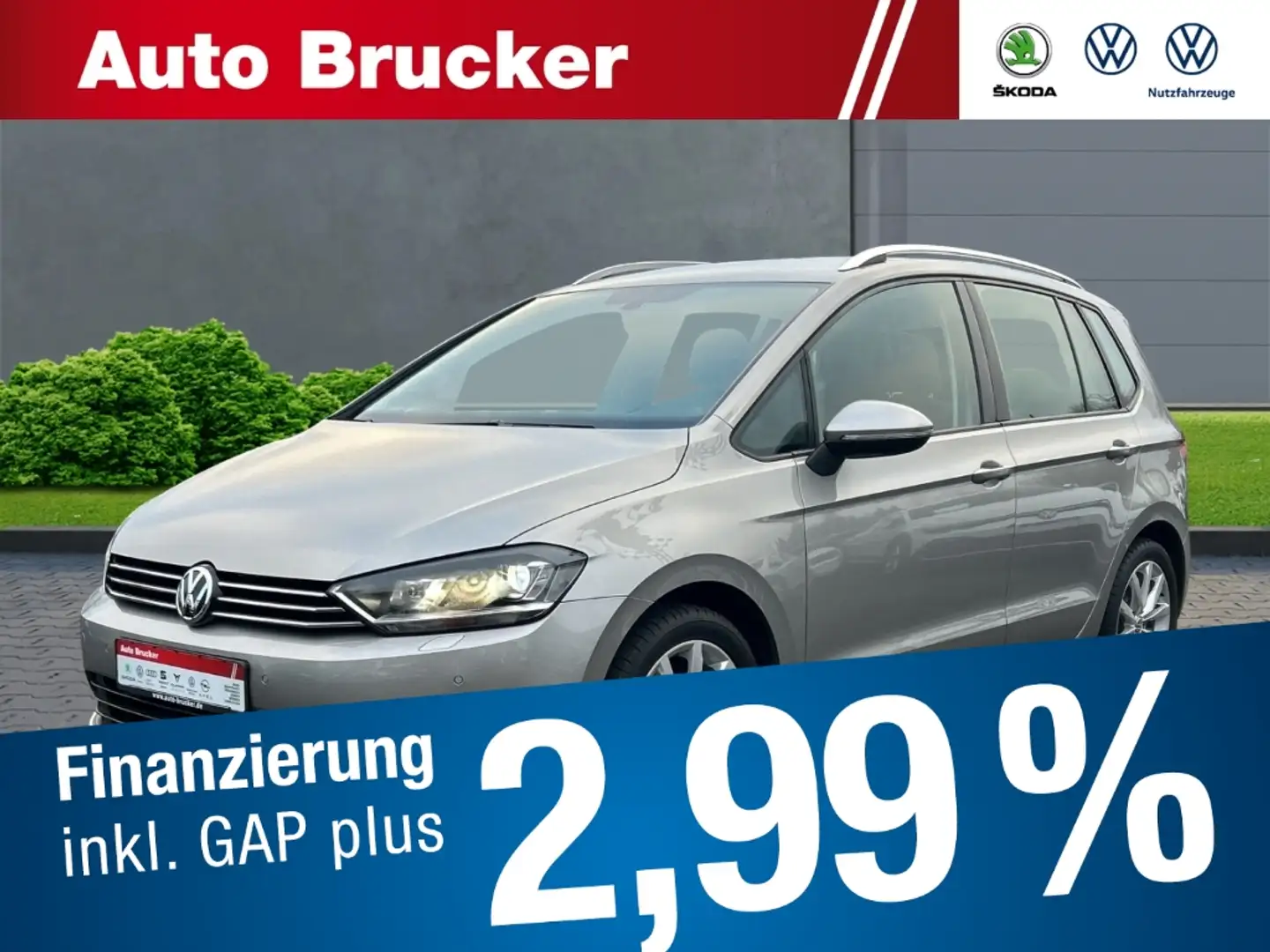 Volkswagen Golf Sportsvan VII Comfortline 1.2 TSI+Bi-Xenon+2-Zonen-Klima+Tem Срібний - 1