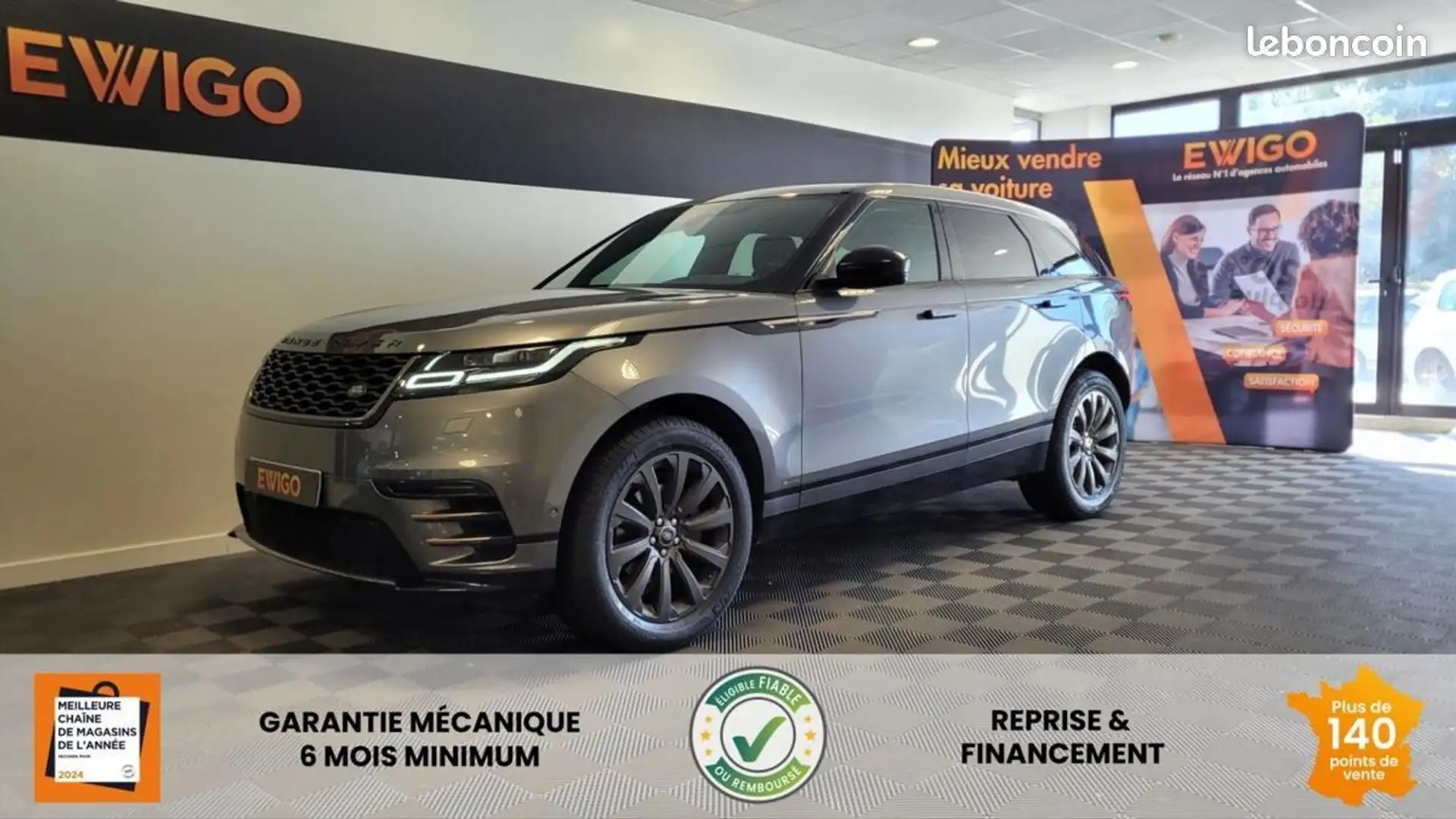 Land Rover Range Rover Velar Land 2.0D 180ch R-DYNAMIC 4WD BVA %2B GARANTIE 05-2027 Gris - 1