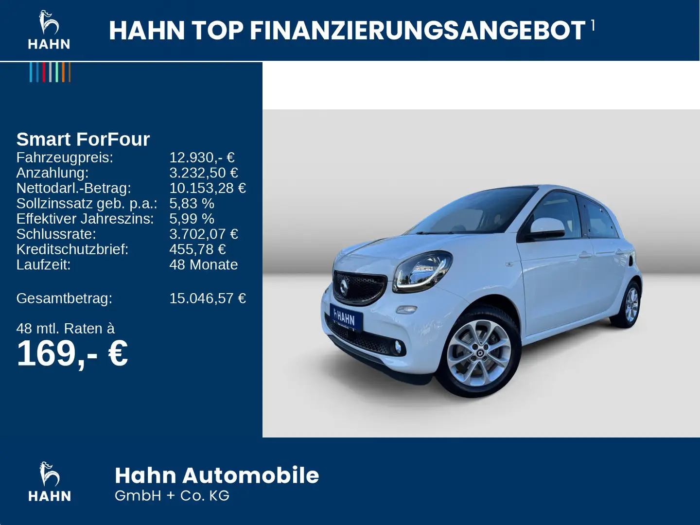 smart forFour Prime DCT NAV LED KAM PANO LEDER SHZ AHK Weiß - 2