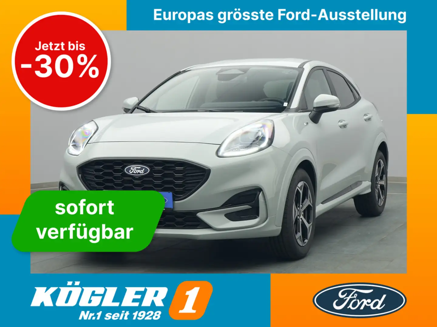 Ford Puma ST-Line 125PS/Winter-Paket/LED -18%* Grijs - 1