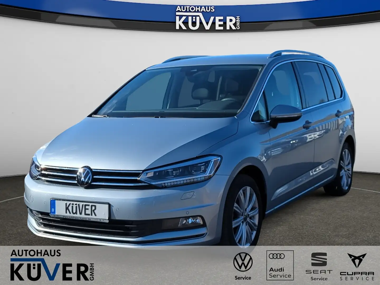 Volkswagen Touran Highline 2,0 TDI DSG Navi+ACC+AHK+LED+7S Silber - 1