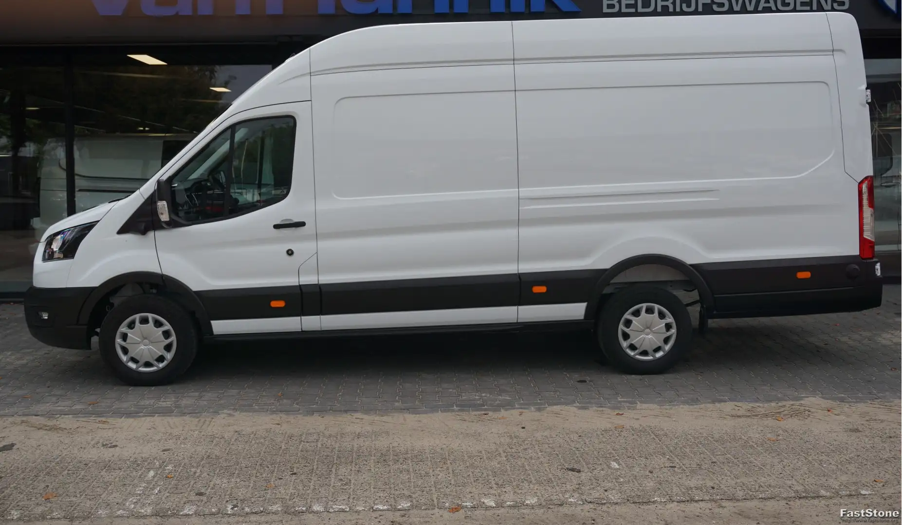 Ford Transit 350L 105PK L4H3 BPM VRIJ!! Navi, 360° Camera, Adap Blanc - 2
