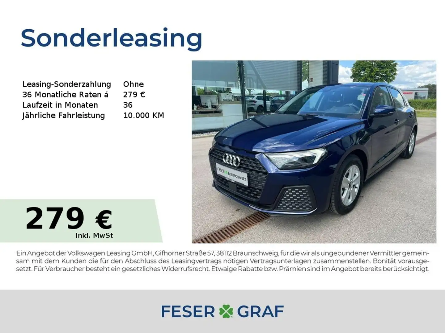 Audi A1 Sportback 30 TFSI 116PS S tr. *CarPlay*LED* Azul - 1