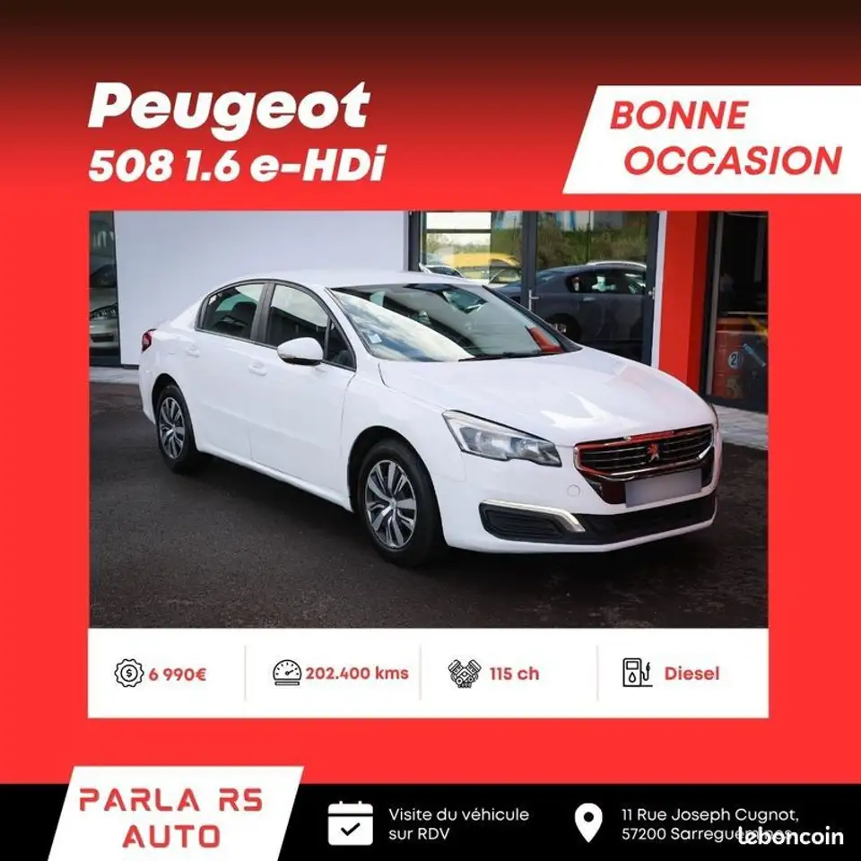 Peugeot 508 1.6 e-HDi 115ch boÃ®te automatique
