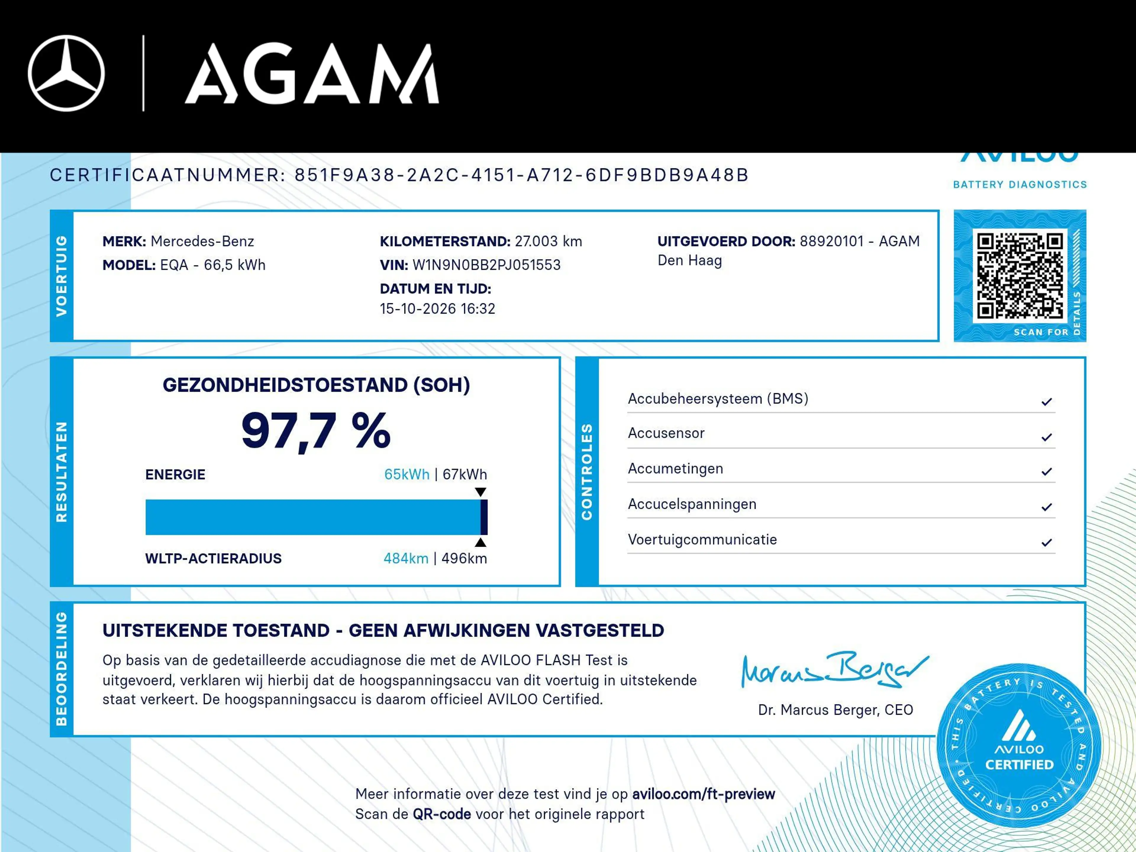 Mercedes-Benz EQA 250 Business Solution Luxury 67 kWh | Panorama dak