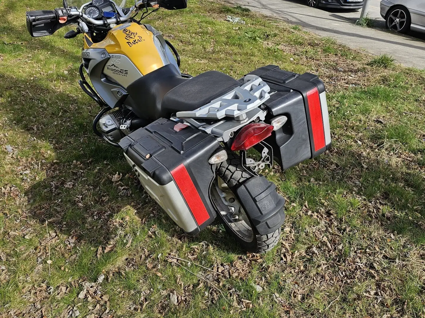 BMW R 1200 GS Sturzbügel, Seitenkoffer mit träger und ..... Gelb - 2