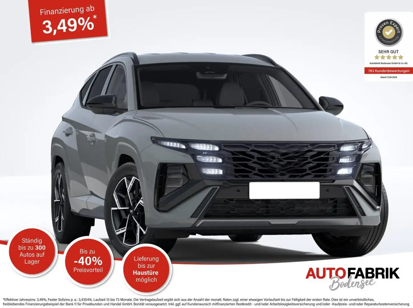 Hyundai TUCSON FL (MJ25) N-Line 1.6 T-GDI Alcantra*E-Heck*19"*Nav Gris - 1