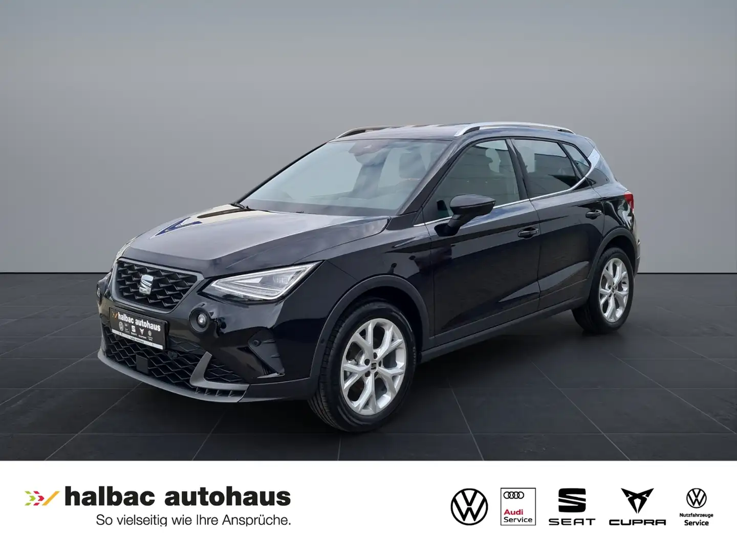 SEAT Arona 1.0 TSI FR +VOLLLED+NAVI+PDC+SHZ+VIRTUALCOCK+NEBE Schwarz - 1