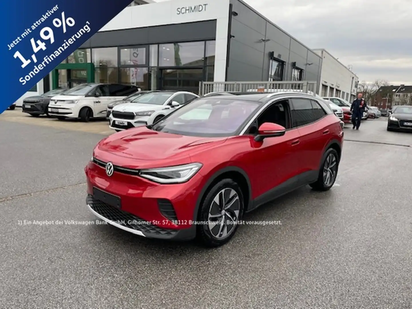 Volkswagen ID.4 Pro 210kW AHK Panoramad.Wärmep.ACC SideAssis... Rot - 1
