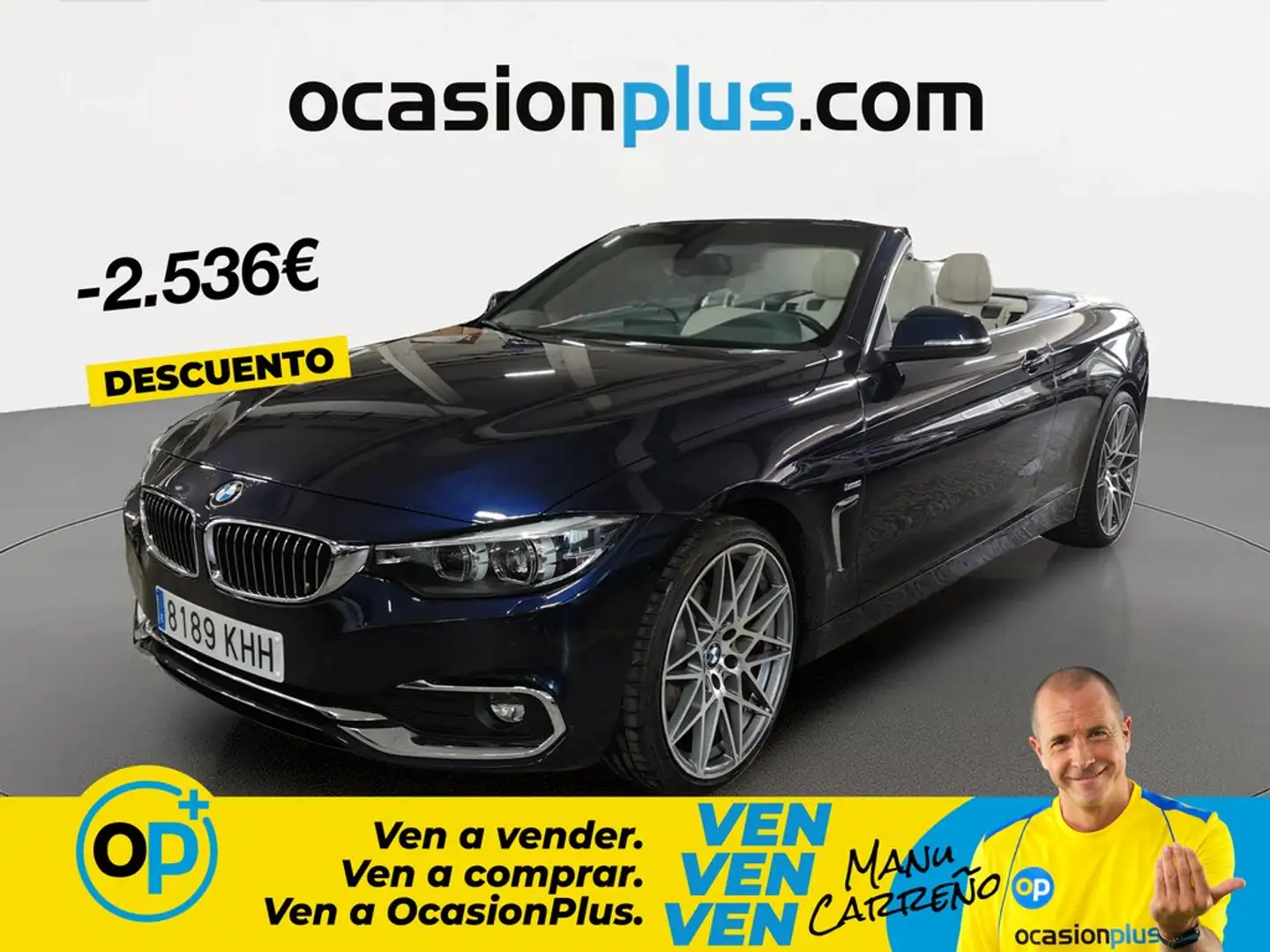 BMW 420 420dA Cabrio Azul - 1