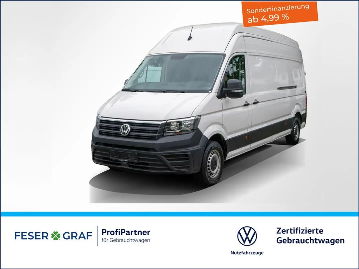Volkswagen Crafter 2.0 TDI Kasten LR Superhochdach 2xSchieb Weiß - 1