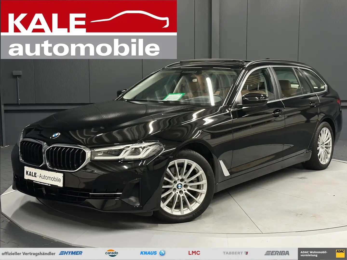 BMW 520 d touring xDrive*LEDER/Braun*PANORAMA*HUD*AHK*LED* Siyah - 1
