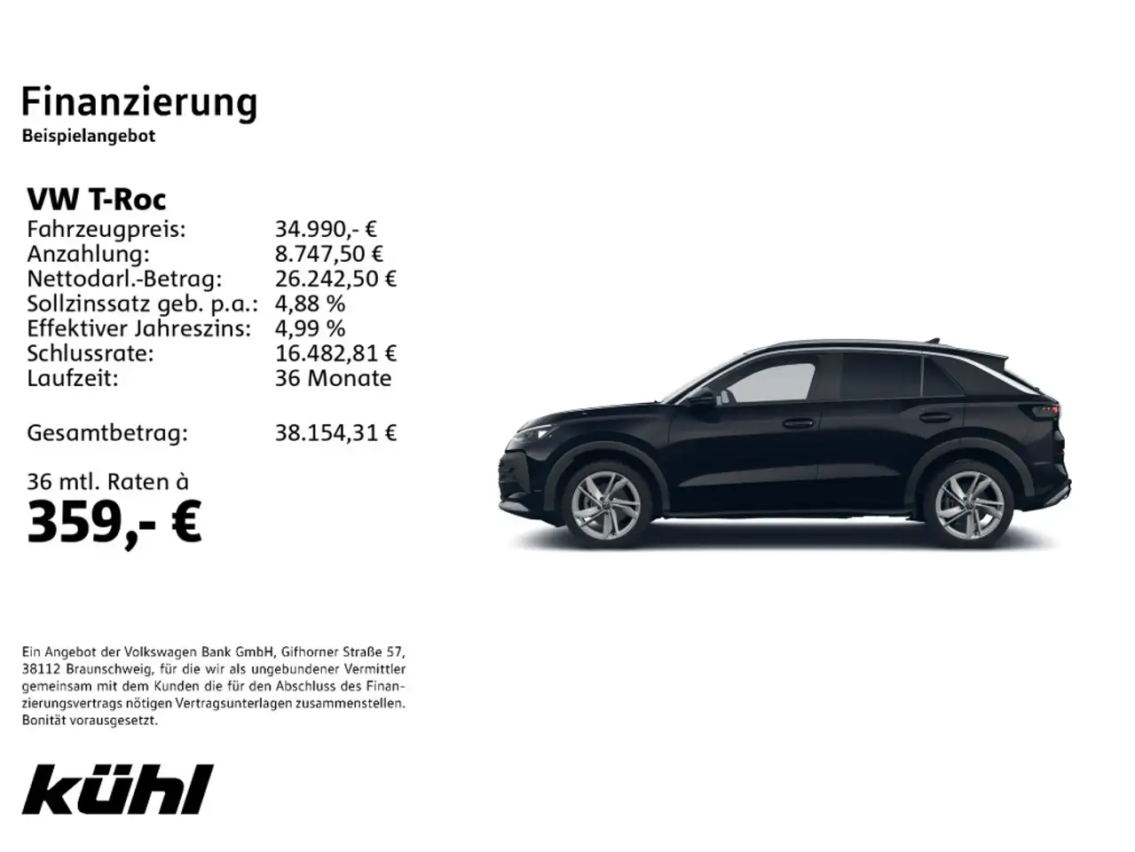 Volkswagen T-Roc 1.5 eTSI DSG Style IQ.Light/ACC/HuD/360°/A 2