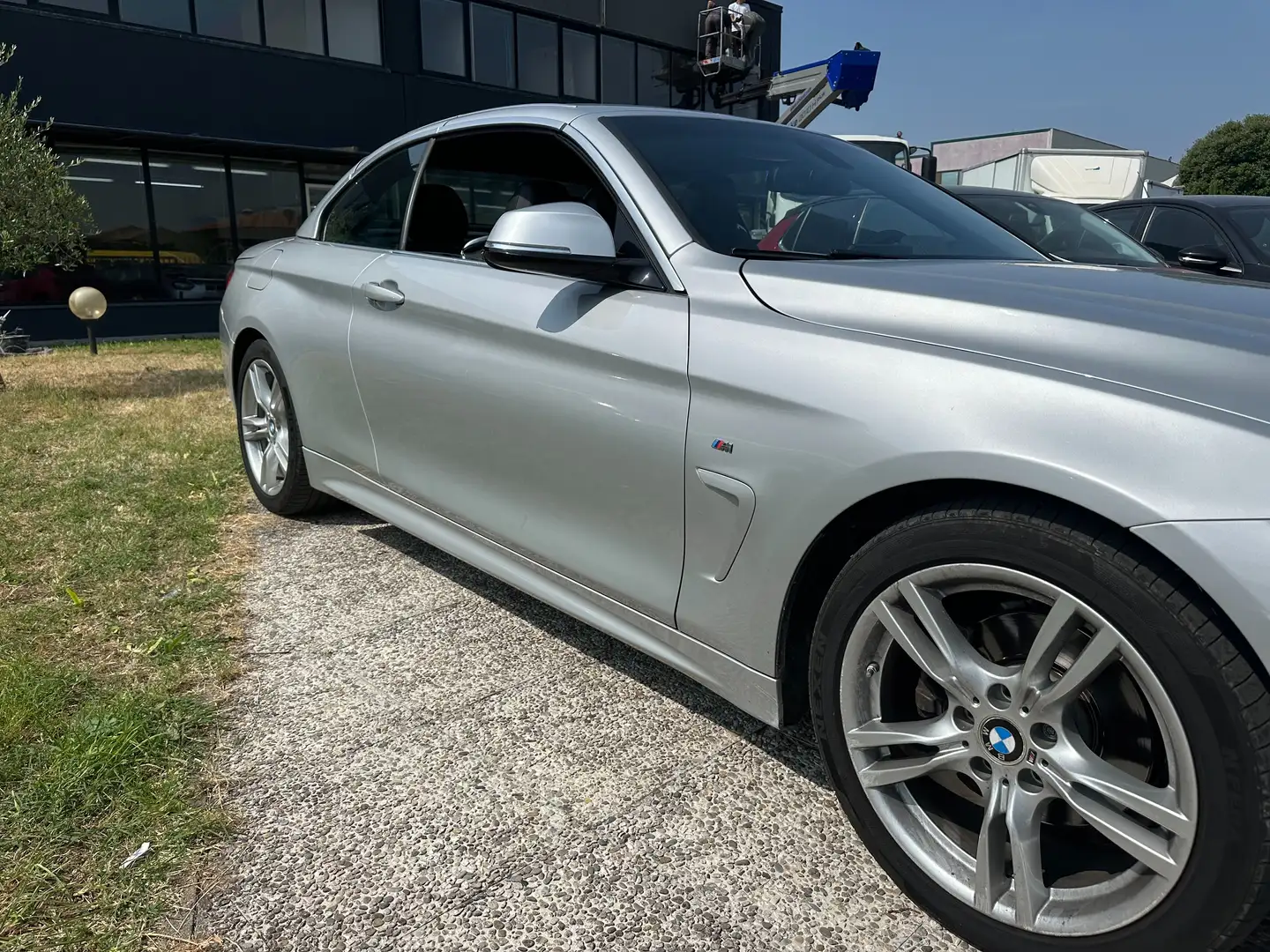 BMW 420 420d Cabrio Msport auto Grigio - 2