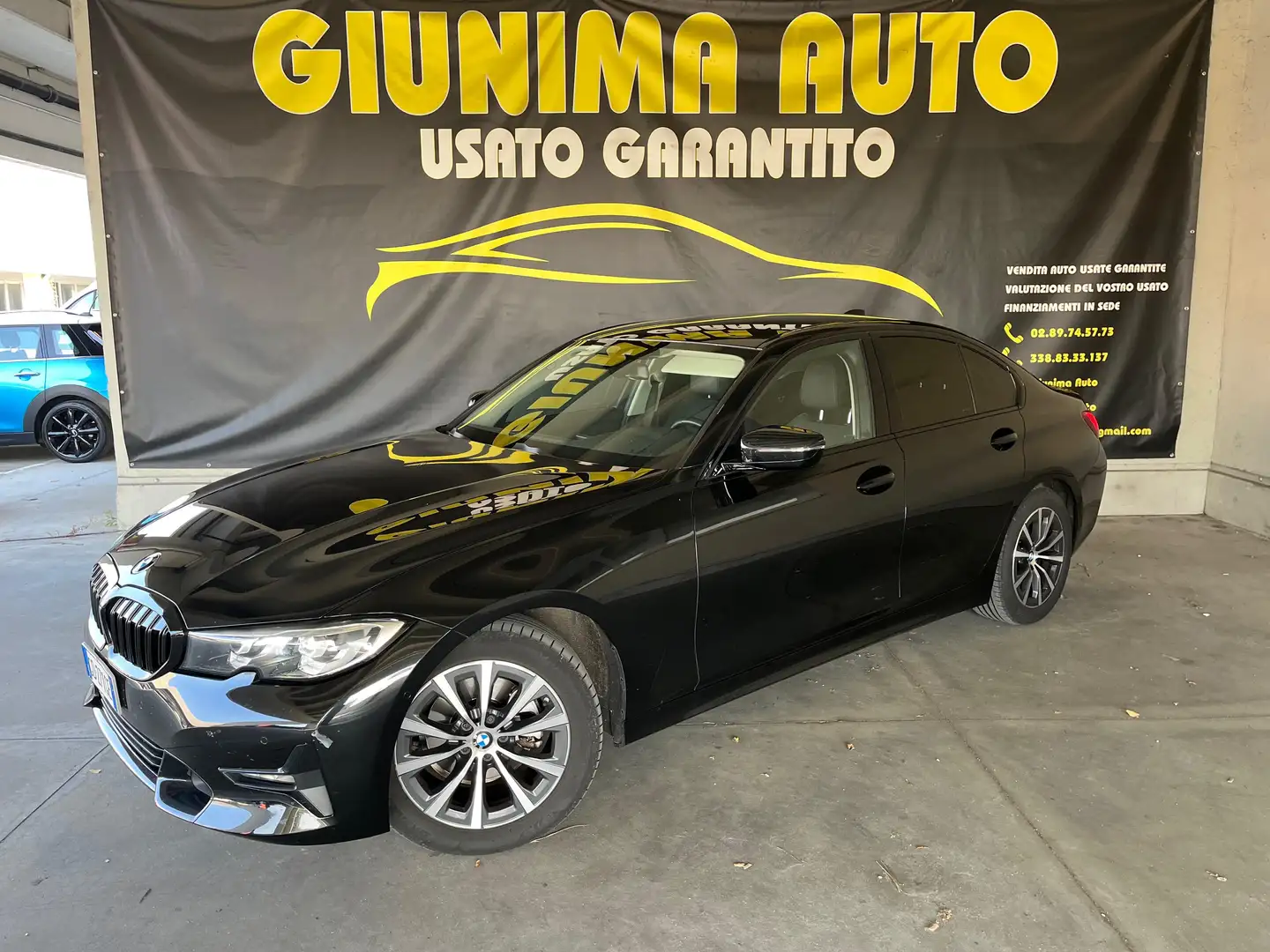 BMW 320 Serie 3 Berlina 320d mhev 48V Sport Zwart - 1