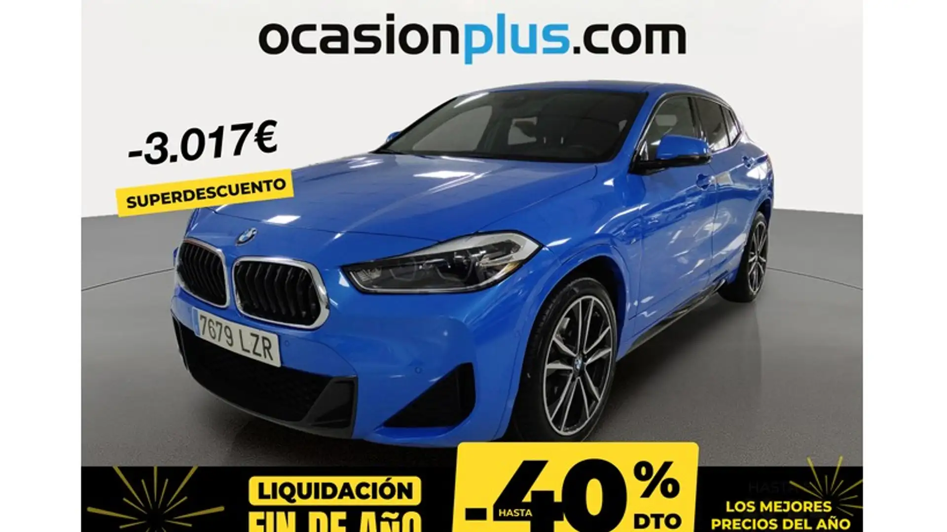 BMW X2 xDrive 20dA Bleu - 1