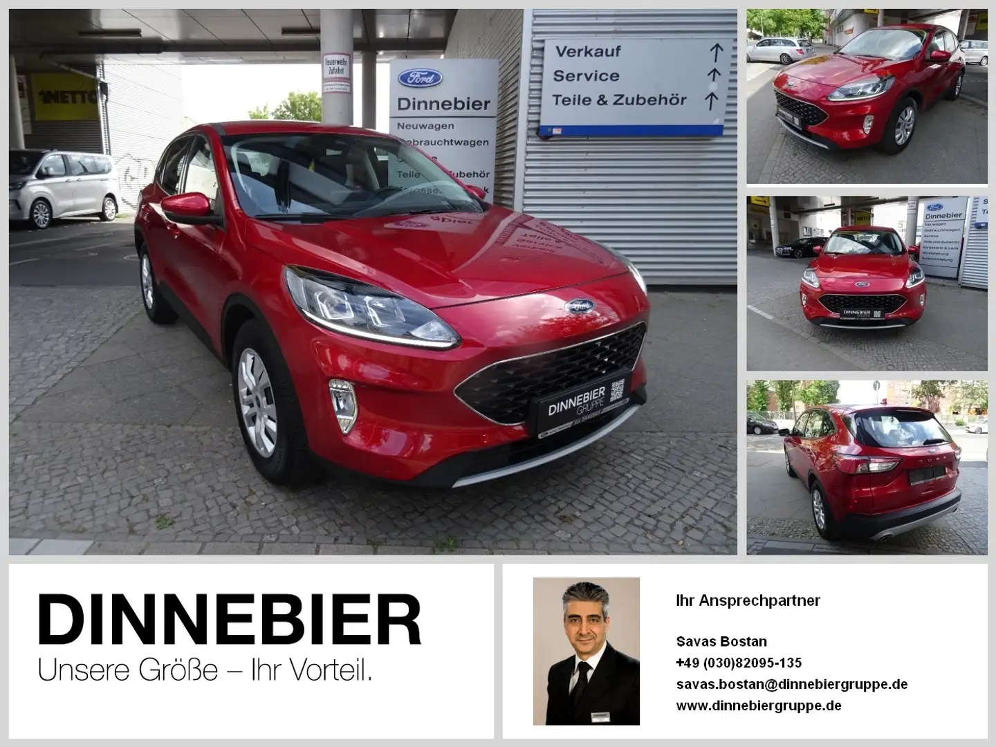 Ford Kuga COOL CONNECT. 2021.5 MY. SUV Navi DynLi PDC Rosso - 1
