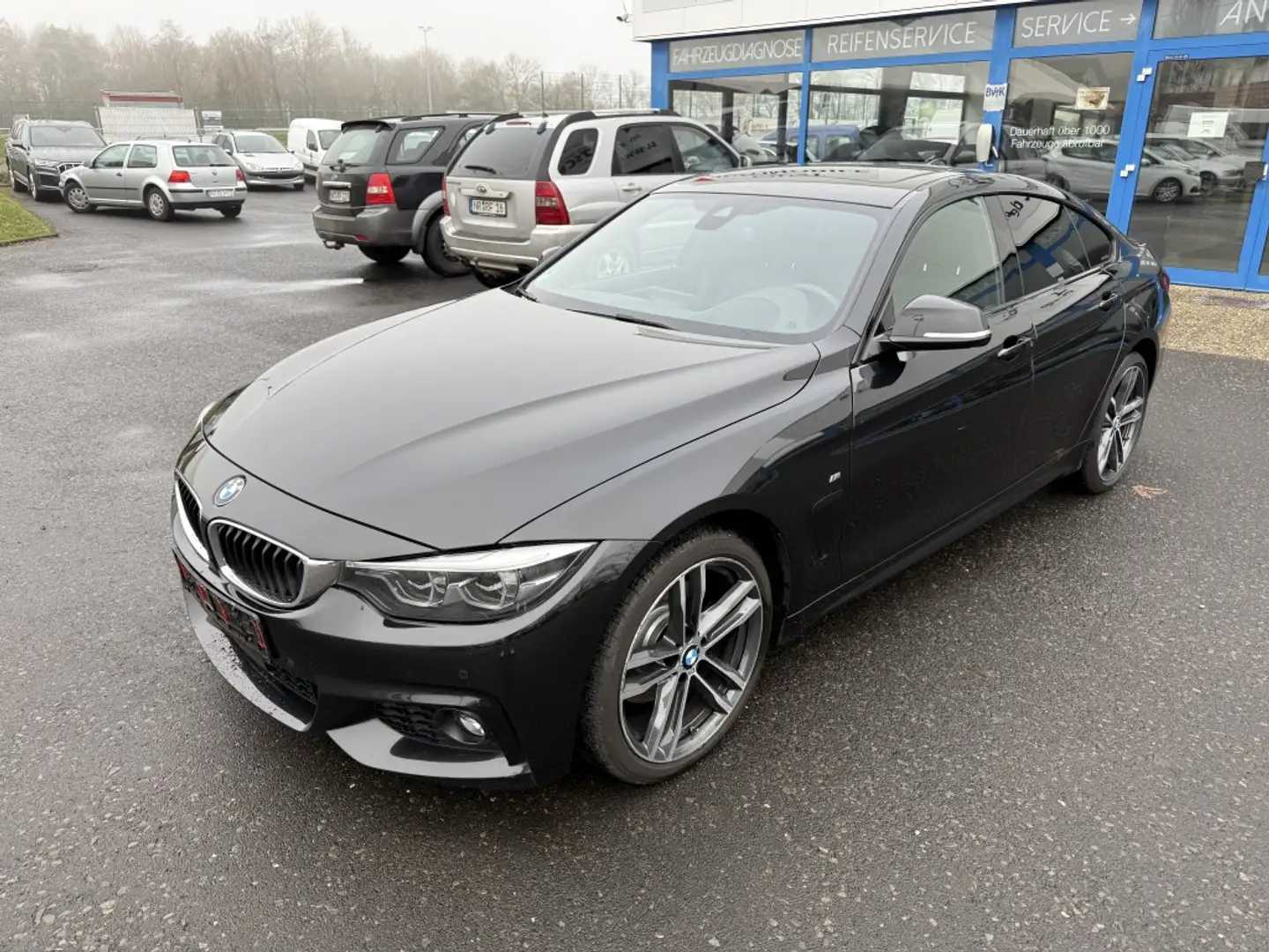 BMW 430 d xDrive M Sport AT LEDER HUD SHZ UVM. Schwarz - 1