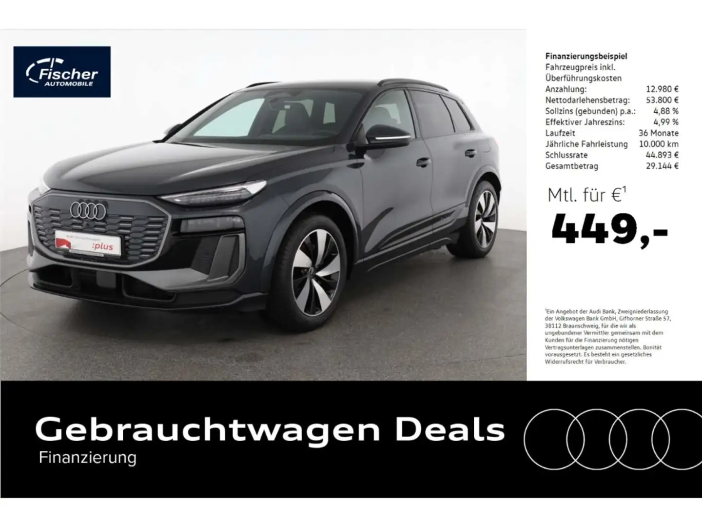 Audi Q6 55 quattro S line Beif.Dis/Matrix/20'' Gris - 1
