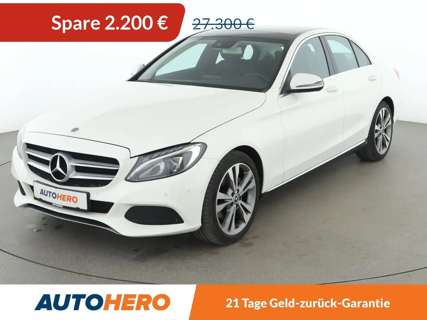 Mercedes-Benz C 200 C 200 Avantgarde *LED*PANO*TEMPO*PDC*SHZ* Blanc - 1