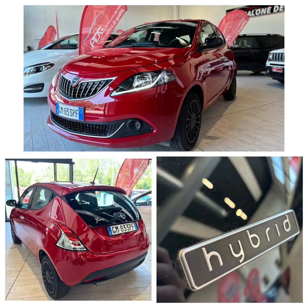Lancia Ypsilon SILVER 1.0 HYBRID 70CV  RESTYLING KM CERTIFICATI Rosso - 1