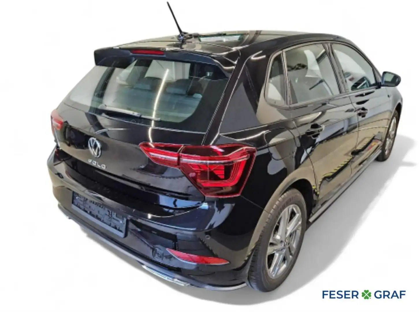Volkswagen Polo 1.0 TSI R-Line DSG/LED/Rear View/Sitzhzg./Navi Schwarz - 2