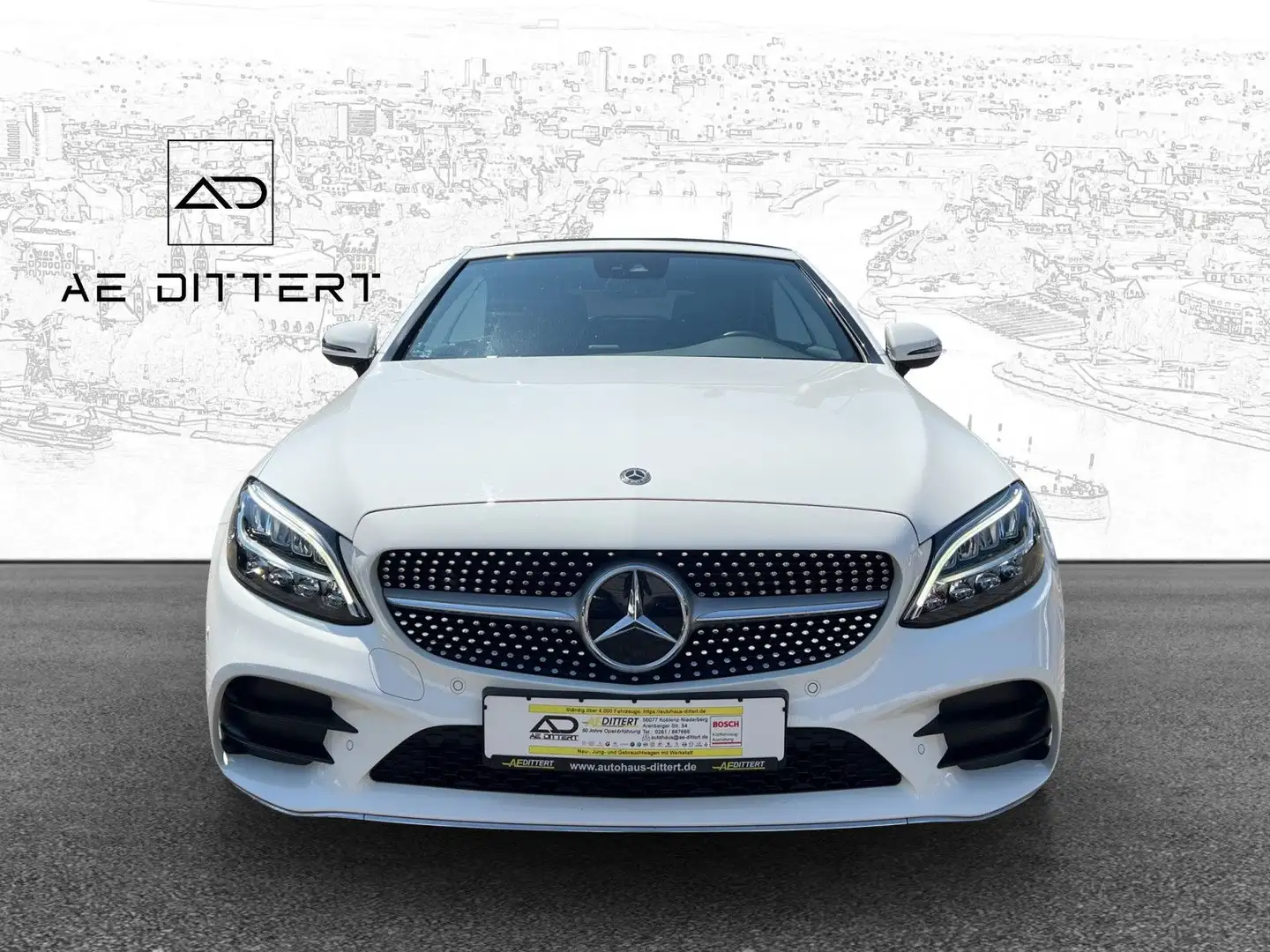 Mercedes-Benz C 180 Cabrio AMG Line+Navi+Kamera+Airscarf+ Blanc - 2