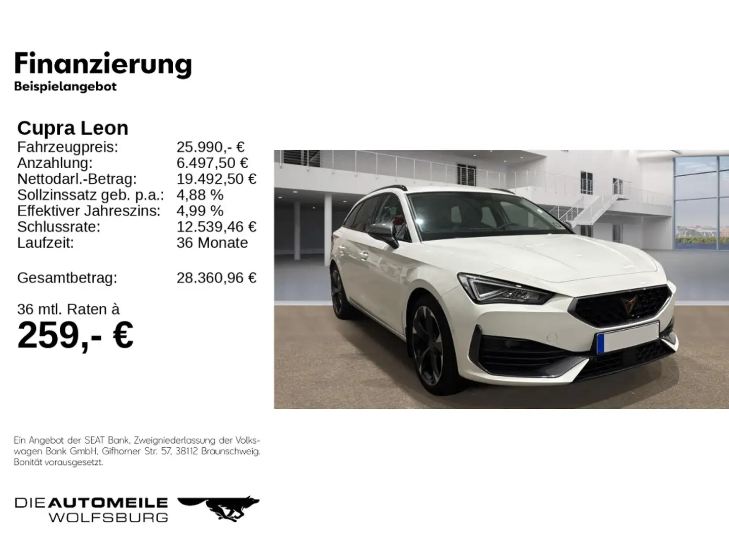 CUPRA Leon ST 1.5 eTSI DSG KAMERA/SITZHZ/LED Weiß - 2
