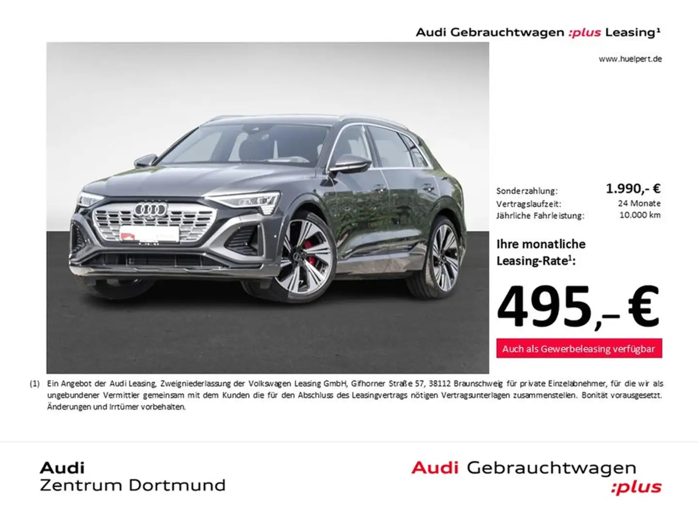Audi Q8 e-tron 55 quattro S LINE 360°CAM LM22 EKLAPPE Gris - 1