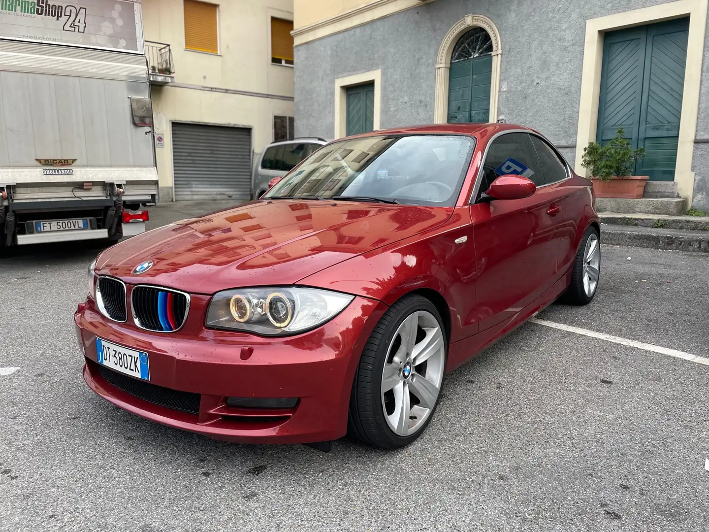 BMW 120 120d Coupe Futura dpf Rouge - 1